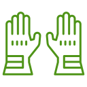 Gloves and safety gear Icon